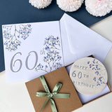 60th Birthday Floral Coaster
