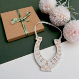 Love and Luck Gold Hearts Horseshoe