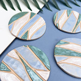 Blue Ocean Wave Coasters