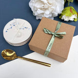 Blue Hearts Wild Flower Coaster