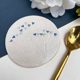 Blue Hearts Wild Flower Coaster