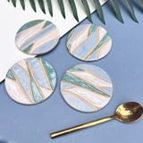 Blue Ocean Wave Coasters