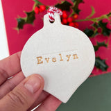 Personalised Christmas Decorations - Tree or Bauble