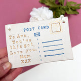 Ceramic Postcard  - Personalised Thinking of You Gift - Unique gifts for all