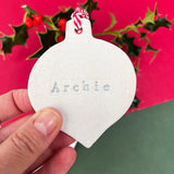 Personalised Christmas Decorations - Tree or Bauble