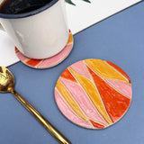 Sunset Ocean Wave Coasters