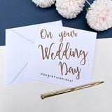 On Your Wedding Day Greetings Card