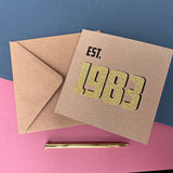 Established Personalised Year Coaster