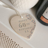 60th Birthday Hanging Heart