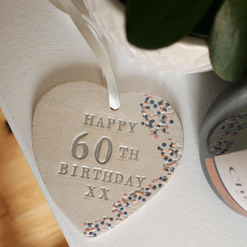 Happy 60th Wedding Anniversary Freeestanding Heart Keepsake Personalised  Gift - The Card Zoo