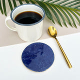 Dark Blue Ceramic Coasters - Kitchen Decor