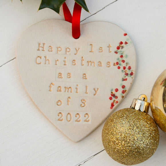 First Family Christmas Hanging Decoration