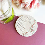 Bridesmaid Floral Ceramic Coaster