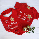 My First Christmas Dinner Baby Bib