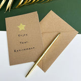 Retirement Star Ceramic Coaster - Personalised Coffee Break Retiring Gift - Retired Gift Idea