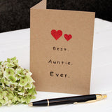 The Best Auntie Ever Ceramic Coaster