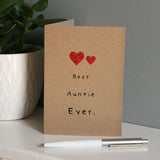The Best Auntie Ever Ceramic Coaster