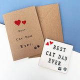 Best Cat Dad Ever Greetings Card