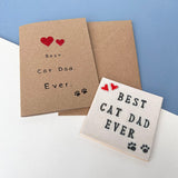 Best Cat Dad Ever Greetings Card