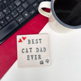 Best Cat Dad Ever Greetings Card