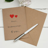 The Best Godmother Ever Ceramic Coaster