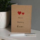 The Best Nanny Ever Ceramic Coaster