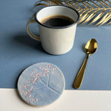 Blue Wild Flower Ceramic Coasters