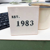 Established Personalised Year Coaster
