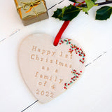 First Family Christmas Hanging Decoration