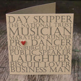 Personalised Father's Day Card