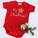 My First Christmas Dinner Baby Bib