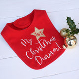 My First Christmas Dinner Baby Bib
