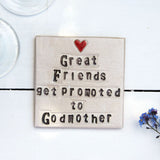 Godparent Ceramic Coaster - Personalised Godmother/Godfather Gift