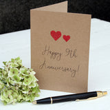 Nine Years Down Ceramic Anniversary Coaster