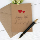 Nine Years Down Ceramic Anniversary Coaster