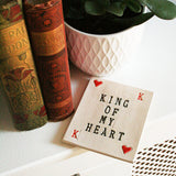 King Of Hearts Ceramic Coaster