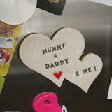 Heart Shaped And Me Family Fridge Magnet