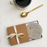 Round Nanny Ceramic Coaster - Baby and Pregnancy Reveal Coaster