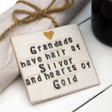 Nanny Heart Of Gold Ceramic Coaster