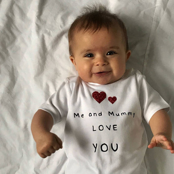 Me and Mummy Love You T-Shirt, Gift From The Little One, Super Soft Printed Baby Top