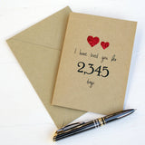 Number Of Days Anniversary Card