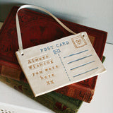 Ceramic Postcard  - Personalised Thinking of You Gift - Unique gifts for all
