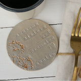 Round Sister To Auntie Ceramic Coaster