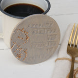 Round Sister To Auntie Ceramic Coaster