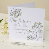 Personalised Floral Engagement Card