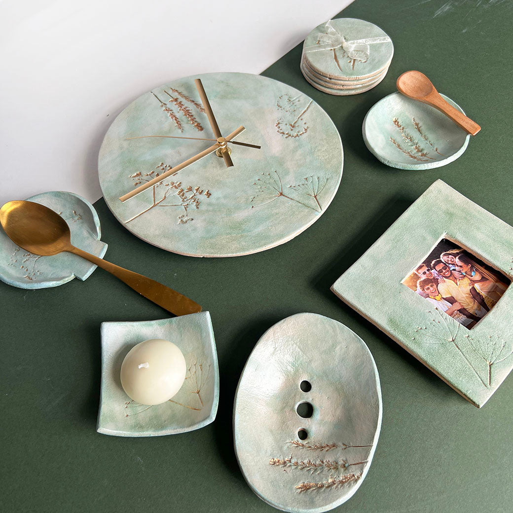 Green And Gold Collection – Ceramic-Gifts | Juliet Reeves Designs