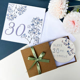 30th Birthday Floral Coaster