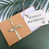 Grandad's Greenhouse Sign with Bees