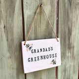 Grandad's Greenhouse Sign with Bees