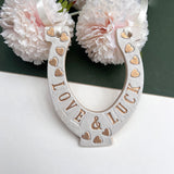 Love and Luck Gold Hearts Horseshoe